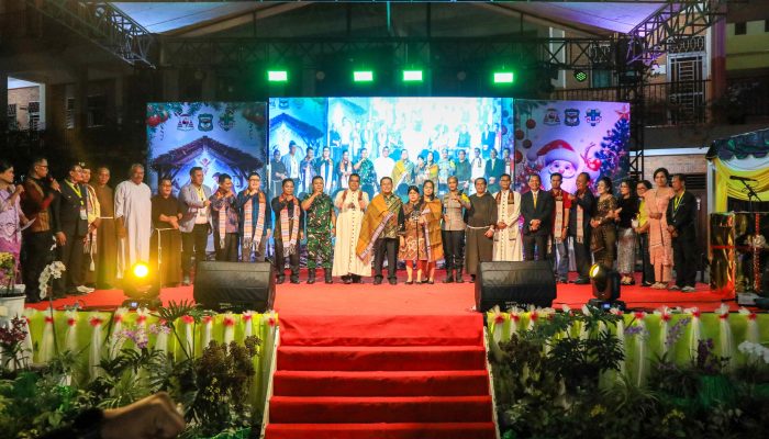 Wali Kota Wesly Hadiri Natal Katolik Bersama Perdana se-Kota Pematangsiantar