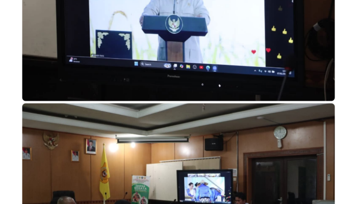 Bupati Dairi Hadiri Panen Raya Nasional Secara Virtual