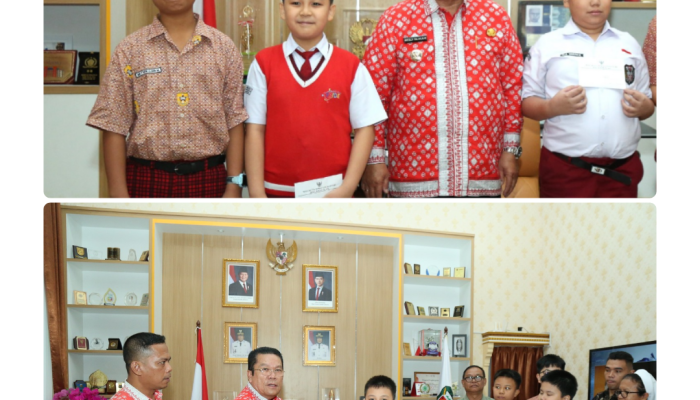 Wali Kota Wesly Terima Siswa Berprestasi Nasional dan Internasional
