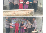 Minggu Kasih Polres Simalungun, Polsek Tanah Jawa Berbagi Sembako