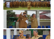 Pimpin Apel Gabungan, Bupati Tapanuli Utara tekankan ASN yang bekerja keras dan bekerja cerdas