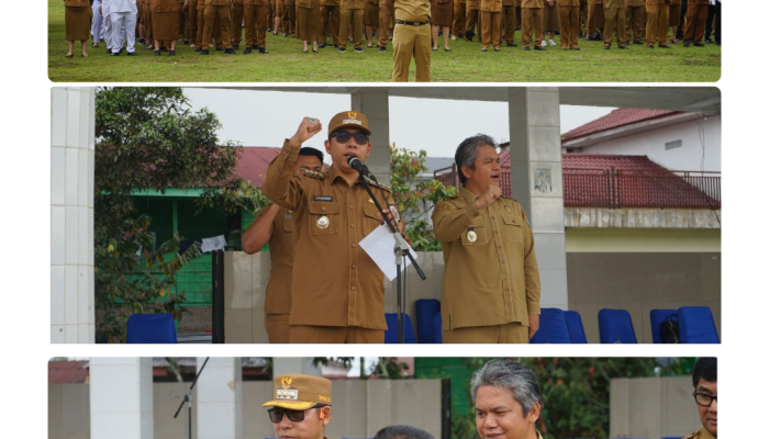 Pimpin Apel Gabungan, Bupati Tapanuli Utara tekankan ASN yang bekerja keras dan bekerja cerdas