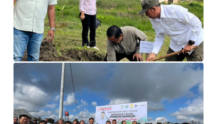 Pemkab Tapanuli Utara Bersama Utusan Khusus Presiden Tanam Pohon dan Bahas Mitigasi Bencana