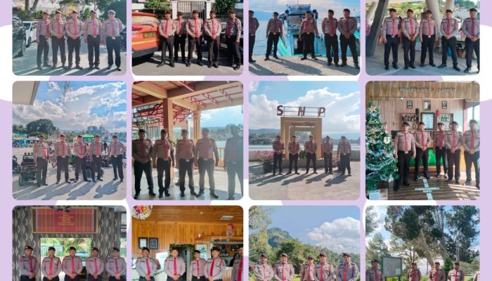 Hari Libur Tetap Siaga, Polres Simalungun Amankan Ibadah hingga Wisata Parapat