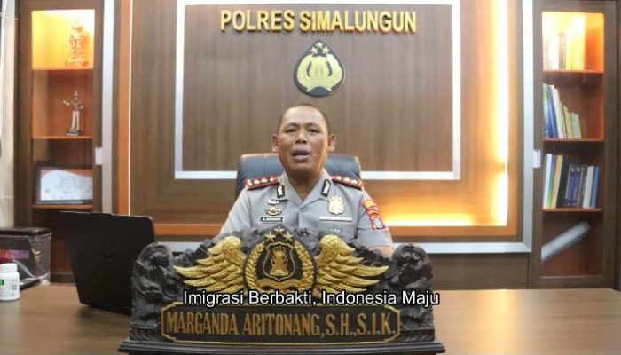 Kapolres Simalungun Ucapkan Selamat HUT ke-76 Hari Bakti Imigrasi