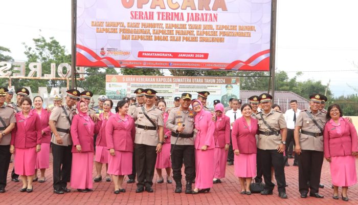 Sertijab 8 Pejabat Polres Simalungun, Kapolres: Mutasi untuk Pengabdian dan Penyegaran