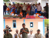 Kepala BNPB Tinjau Huntara, Serahkan Bantuan di Taput