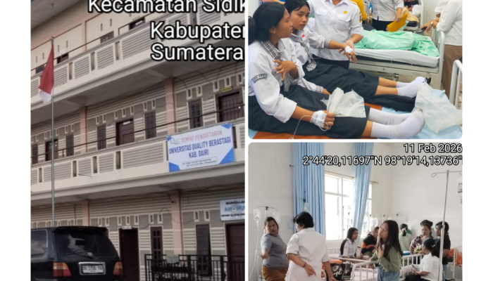 14 Siswa SMK Arina Sidikalang Diduga Keracunan MBG, Dirawat di RSU