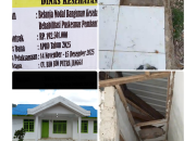 Rehab Puskesmas Pembantu Sinar Pagi Diduga Tak Sesuai Standar Kontrak