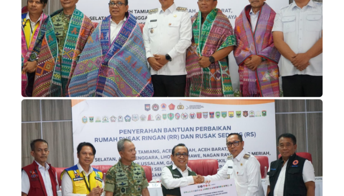 Menko PMK Serahkan Bantuan Rumah Rusak di Taput, 17.272 KK Terima Stimulan