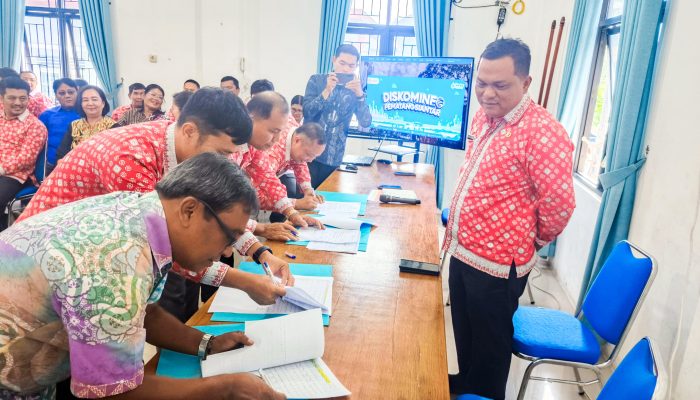 Kominfo Pematangsiantar Teken Perjanjian Kinerja, Lepas ASN Purnabakti