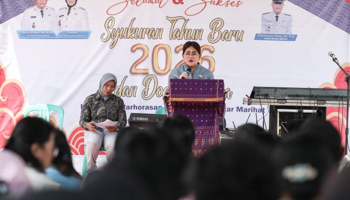 Ketua TP PKK Pematangsiantar Hadiri Syukuran Tahun Baru 2026 di Parhorasan Nauli