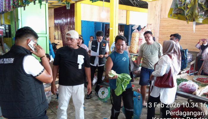 Polres Simalungun Sidak Harga Sembako di Pasar Perdagangan Jelang Ramadan