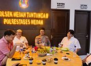 Polsek Medan Tuntungan dan Pengelola Pasar Induk Lau Cih Buka Puasa Bersama