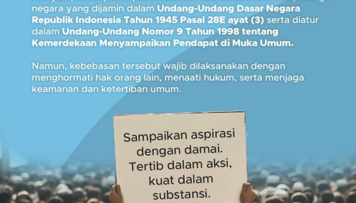 Humas Polres Simalungun: Unjuk Rasa Hak Warga, Wajib Tertib dan Damai