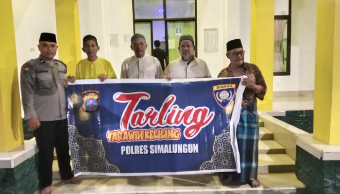 Bhabinkamtibmas Polsek Bosar Maligas Amankan Tarawih di Masjid Ummi Sarma