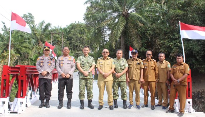 Kapolres Simalungun Hadiri Peresmian 200 Jembatan Garuda oleh KASAD
