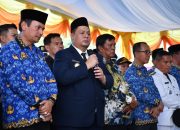 Bupati Samosir Pimpin Upacara Kenegaraan Pemakaman Camat Palipi Roberd Sinaga