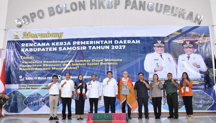 Bupati Samosir Buka Musrenbang RKPD 2027, Fokus SDM dan Penguatan Ekonomi