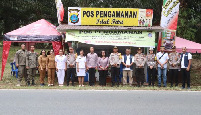 Jelang Mudik Lebaran, Kapolres Simalungun Cek Pos Pengamanan