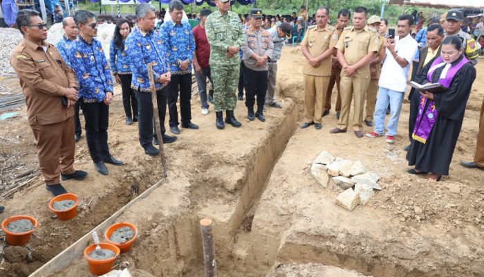 Pemkab Tapanuli Utara Apresiasi Peletakan Batu Pertama Gerai KDMP Sidagal