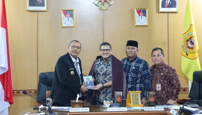 Bupati Dairi Terima Kunjungan Dirjen Strategi Ekonomi dan Fiskal Kemenkeu