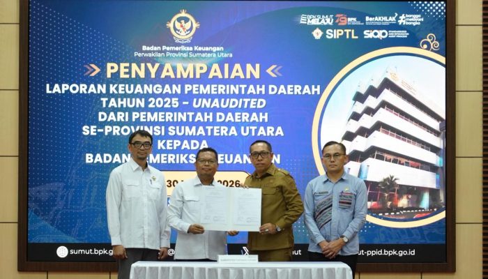 Pemkab Taput Tepati Tenggat, LKPD 2025 Diserahkan ke BPK Sumut