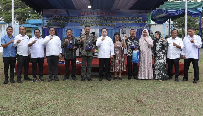 Wali Kota Pematangsiantar Hadiri Halal Bihalal dan HUT Perumda Tirta Uli