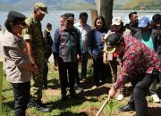 Jaga Ekosistem Danau Toba, Bupati Samosir Bersama Yayasan Pusuk Buhit Tebar 1.000 Bibit Ikan dan Tanam 1.000 Pohon