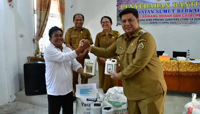 Program Sumut Berkah, Petani Samosir Terima Bantuan Bibit Cabai dan Bawang