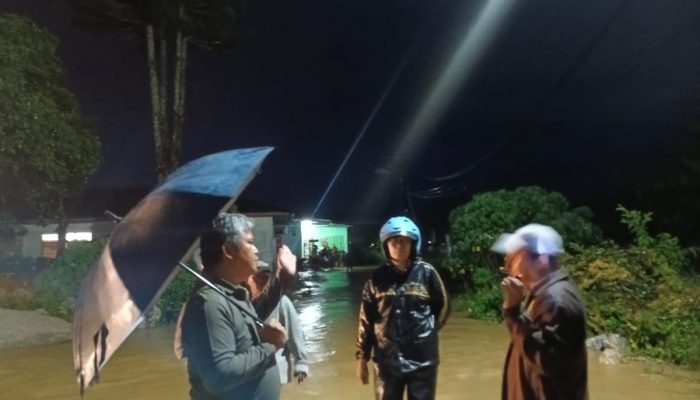 Wabup Taput Tinjau Banjir Aek Haidupan, Pemkab Percepat Normalisasi Sungai