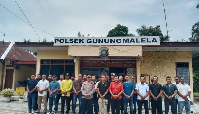 Polsek Gunung Malela Gandeng Pemuda Pamatang Asilom Perkuat Kamtibmas Jelang May Day