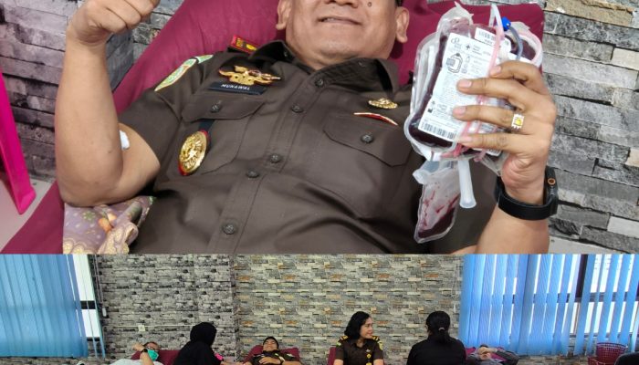 Peringati Hari Kartini, Kejari Simalungun Gelar Donor Darah dan Pemeriksaan Kesehatan