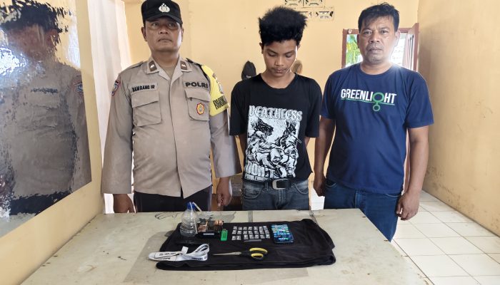Polsek Dolok Batu Nanggar Tangkap Pengguna Sabu, 21 Klip Barang Bukti Diamankan