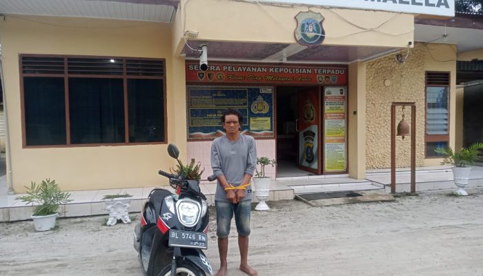 Pinjam Motor Teman Modus Beli Rokok, Pelaku Penggelapan di Gunung Malela Diringkus Kurang dari 48 Jam