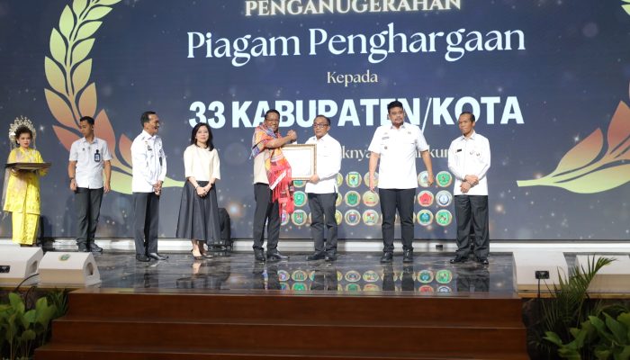 Wabup Samosir Terima Penghargaan Posbankum dari Menteri Hukum RI