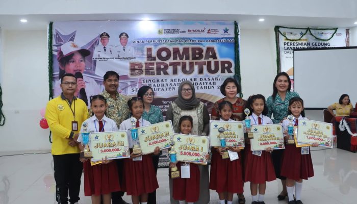 SDN 037994 Juma Borno Raih Juara I Lomba Bertutur Kabupaten Dairi