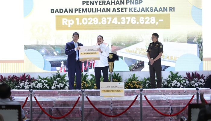 Kejaksaan RI Setor Rp1,02 Triliun Hasil Pemulihan Aset ke Negara