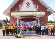 Jelang HUT Bhayangkara ke-80, Polres Simalungun Bersihkan Gereja dan Masjid