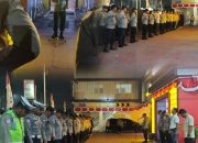 Kapolsek Medan Kota, AKP Feriawan, Pimpin Apel Malam Siaga 1 