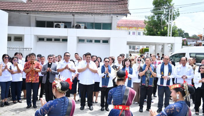 Pembangunan Cathlab RSUD Hadrianus Sinaga Dimulai, Wamenkes RI Letakkan Batu Pertama
