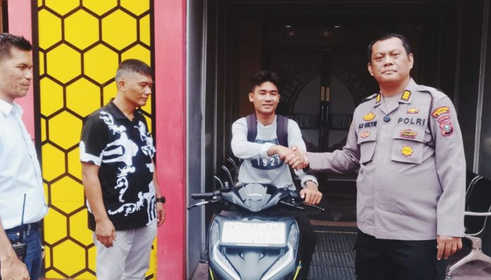 Patroli Polsek Medan Kota Gagalkan Pencurian Motor Driver Shopee