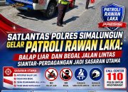 Satlantas Polres Simalungun Intensifkan Patroli di Jalinsum Siantar–Perdagangan