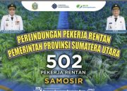 May Day, Pemkab Samosir Terima 502 BPJS Ketenagakerjaan untuk Pekerja Rentan dari Gubernur Sumut