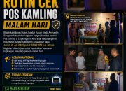 Bhabinkamtibmas Bandar Huluan Rutin Kontrol Pos Kamling