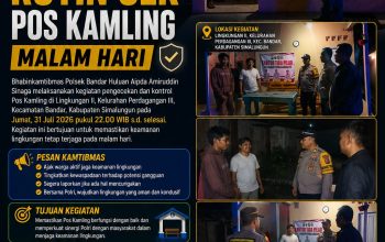 Bhabinkamtibmas Bandar Huluan Rutin Kontrol Pos Kamling