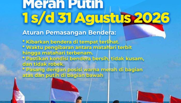 Polres Simalungun Ajak Warga Kibarkan Merah Putih Selama Agustus