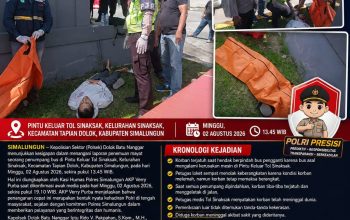 Polsek Dolok Batu Nanggar Sigap Tangani Penemuan Jenazah Penumpang Bus di Tol Sinaksak
