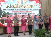 Kapolres Simalungun Pimpin Pisah Sambut Empat Pejabat