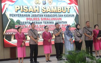 Kapolres Simalungun Pimpin Pisah Sambut Empat Pejabat